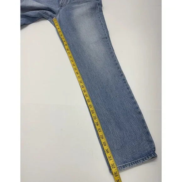 Madewell Jeans The Perfect Vintage Full Length Straight Leg Blue Womens 31 TALL - Picture 6 of 10